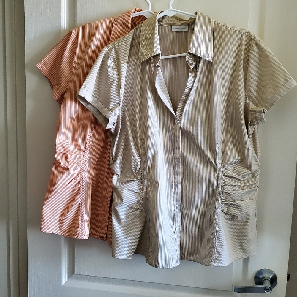 New York and Company Womens Blouses (Set of 2)